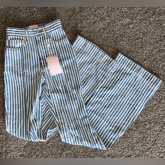 NWT Revice Venus Flare Striped Jeans - Picture 4 of 4